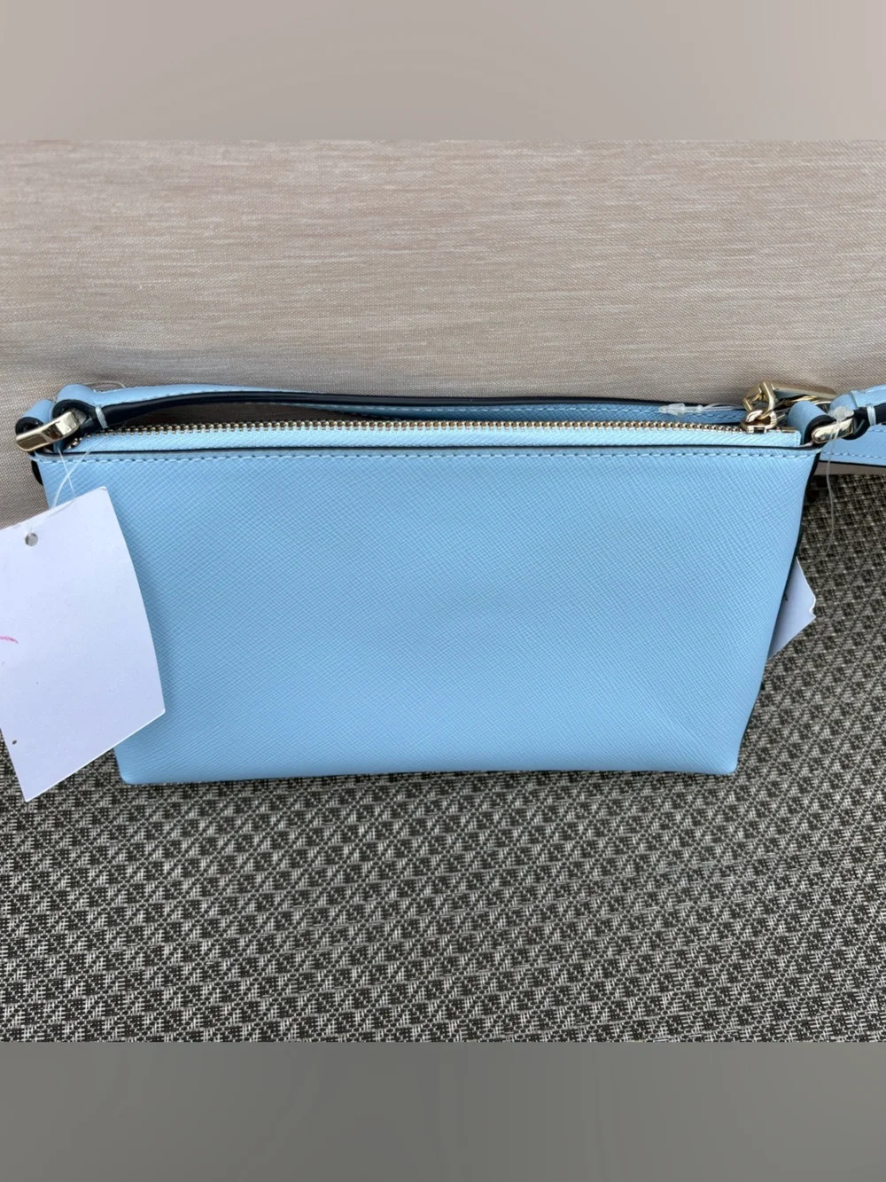 Kate Spade Sadie Celeste blue crossbody with card holder